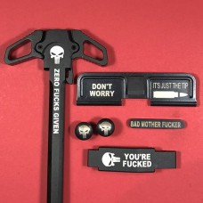 AR-15 Engraved Ambidextrous Handle Bundle Rude