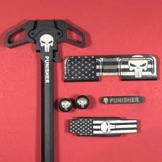 AR-15 Engraved Ambidextrous Handle Bundle Punisher