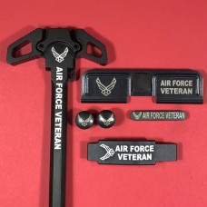 AR-15 Engraved Ambidextrous Handle Bundle Air Force Veteran
