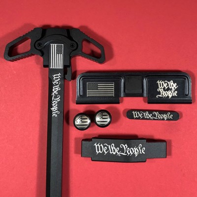 AR-15 Engraved Ambidextrous Handle Bundle We The People