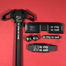 AR-15 Engraved Ambidextrous Handle Bundle No Step On Snek