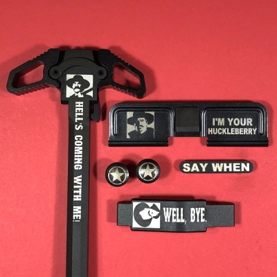 AR-15 Engraved Ambidextrous Handle Bundle Tombstone