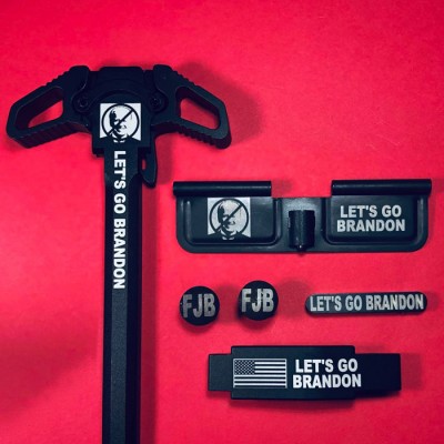AR-15 Engraved Ambidextrous Handle Bundle Let's Go Brandon
